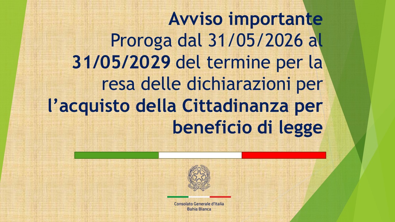 Proroga beneficio di legge it