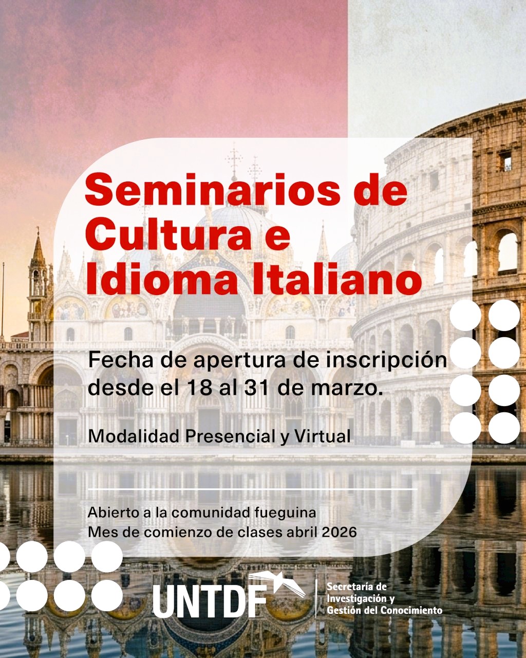 UNTDF corsi italiano banner