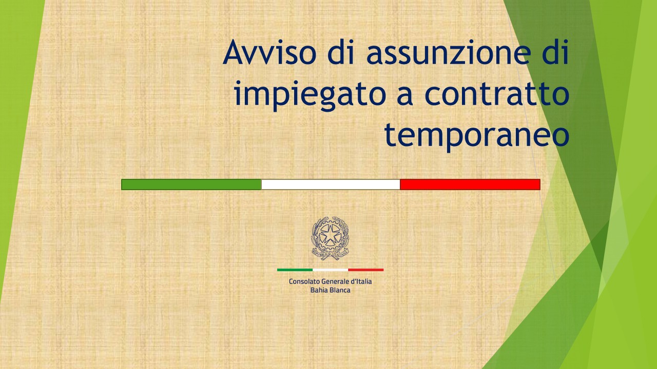 Avviso contrattista temporaneo giugno 2026 grafica