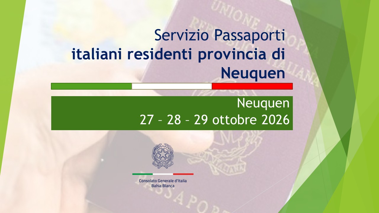 PASSAPORTI NEUQUEN – IT